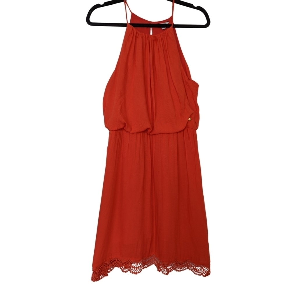 Guess Halter Dress Burnt Orange Women's Medium